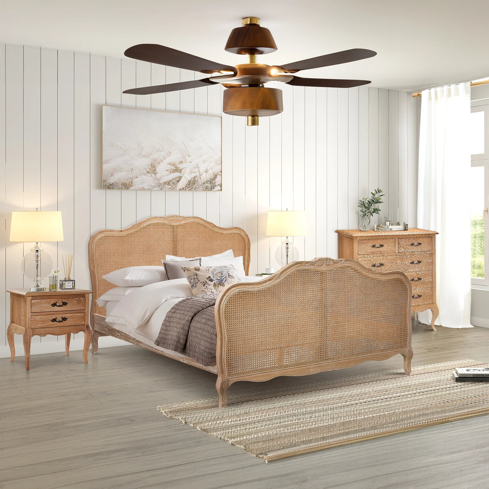 Bali Bed Frame Oak - Image 3