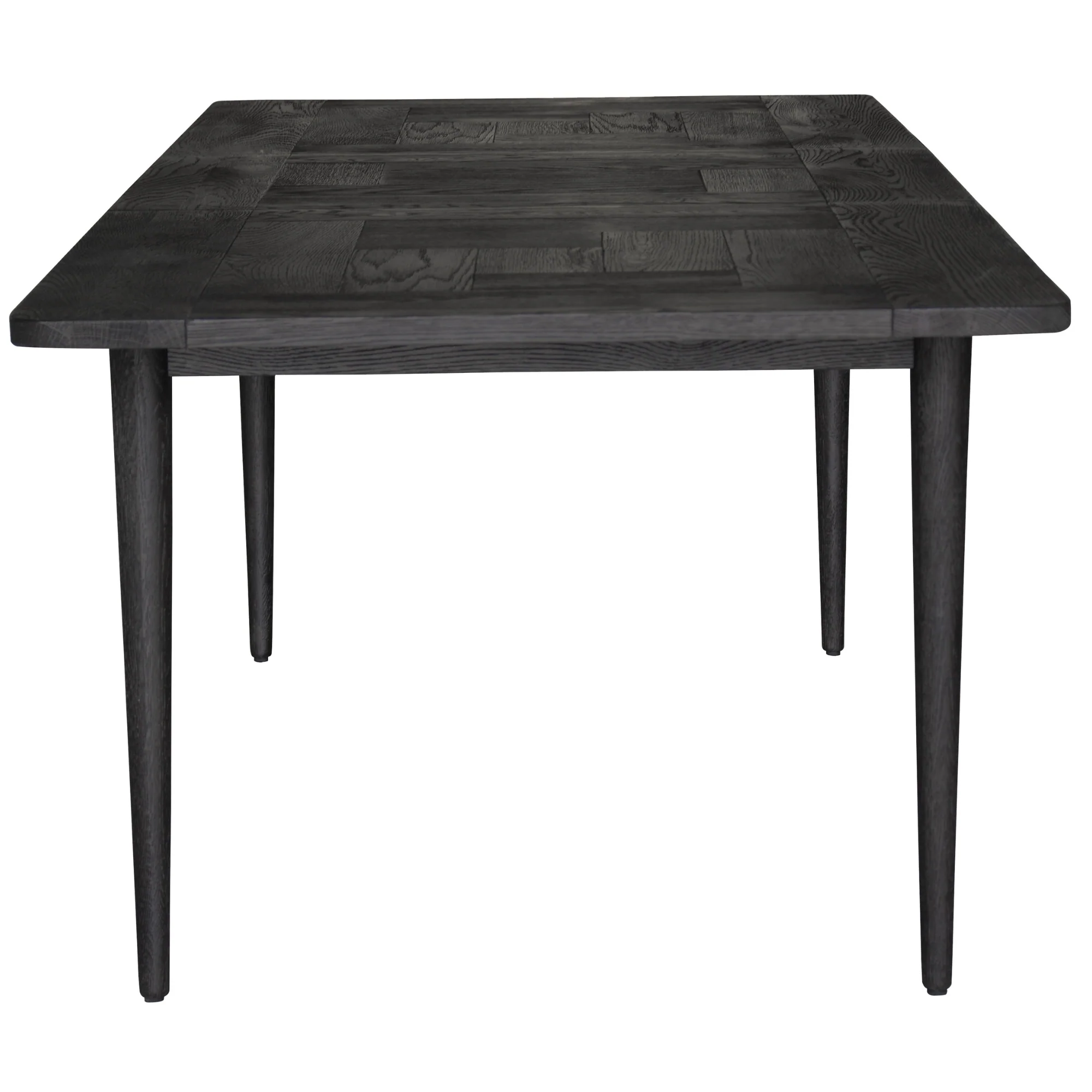 Claire 9pc Extendable Dining Table Fabric Seat Chair Set - Image 4