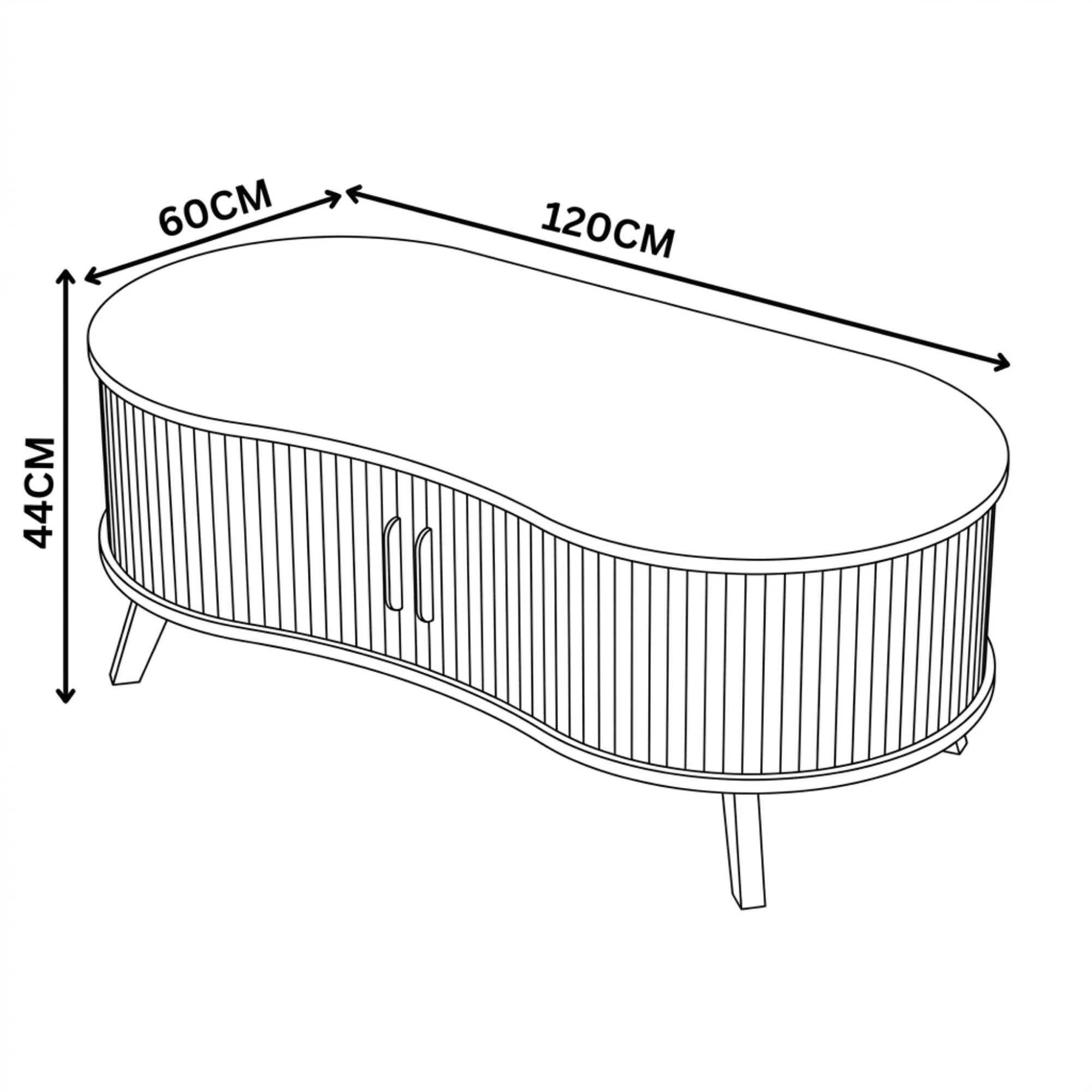 Elbasan 120cm Coffee Table Natural - Image 8