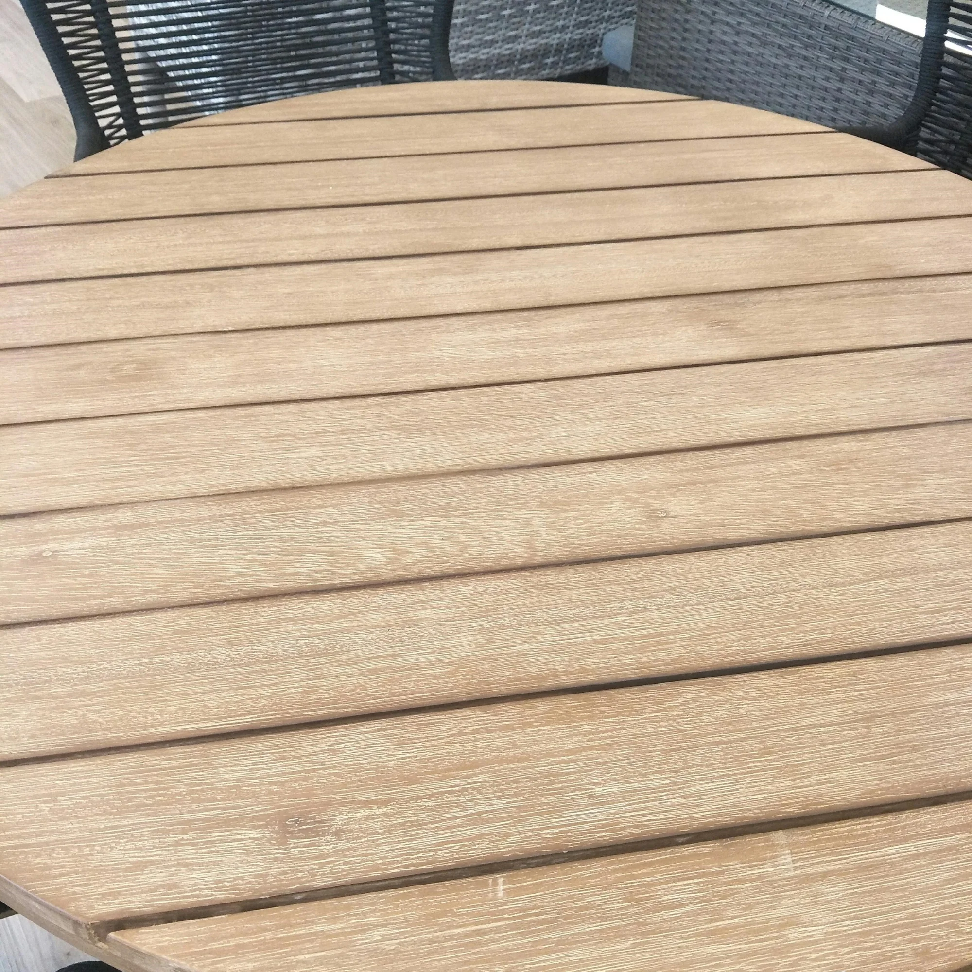 Stud 110cm Outdoor Round Dining Table - Image 4