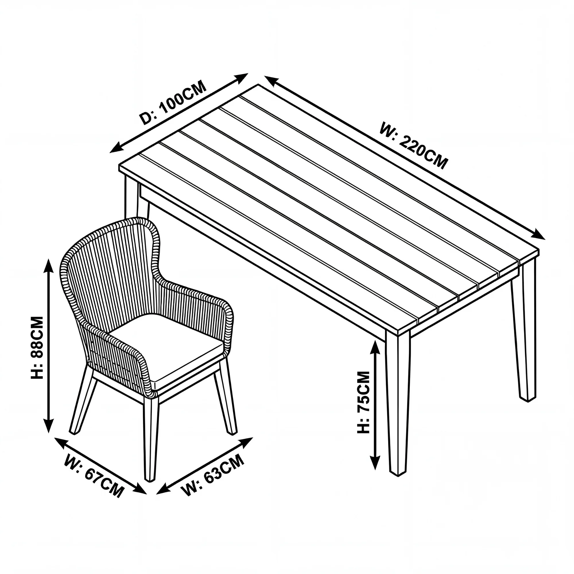 Stud 2pc Set Outdoor Chair White Wash - Image 8